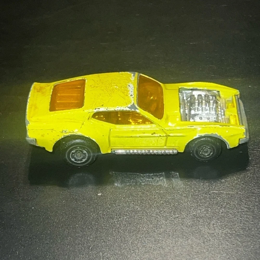 Vintage 1972 Lesney Matchbox Superfast No.44 Yellow Boss Mustang